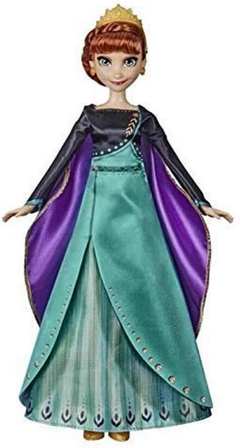 Disney Die Eiskönigin 2 – Puppe Disney Anna Singende (Französisch) im Outfit von Königin – 27 cm