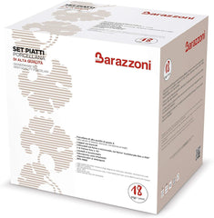 Barazzoni 82000625, Geschirrset, 18-teilig, 6 Personen, grau, Porzellan Geschirrsets Naty Shop
