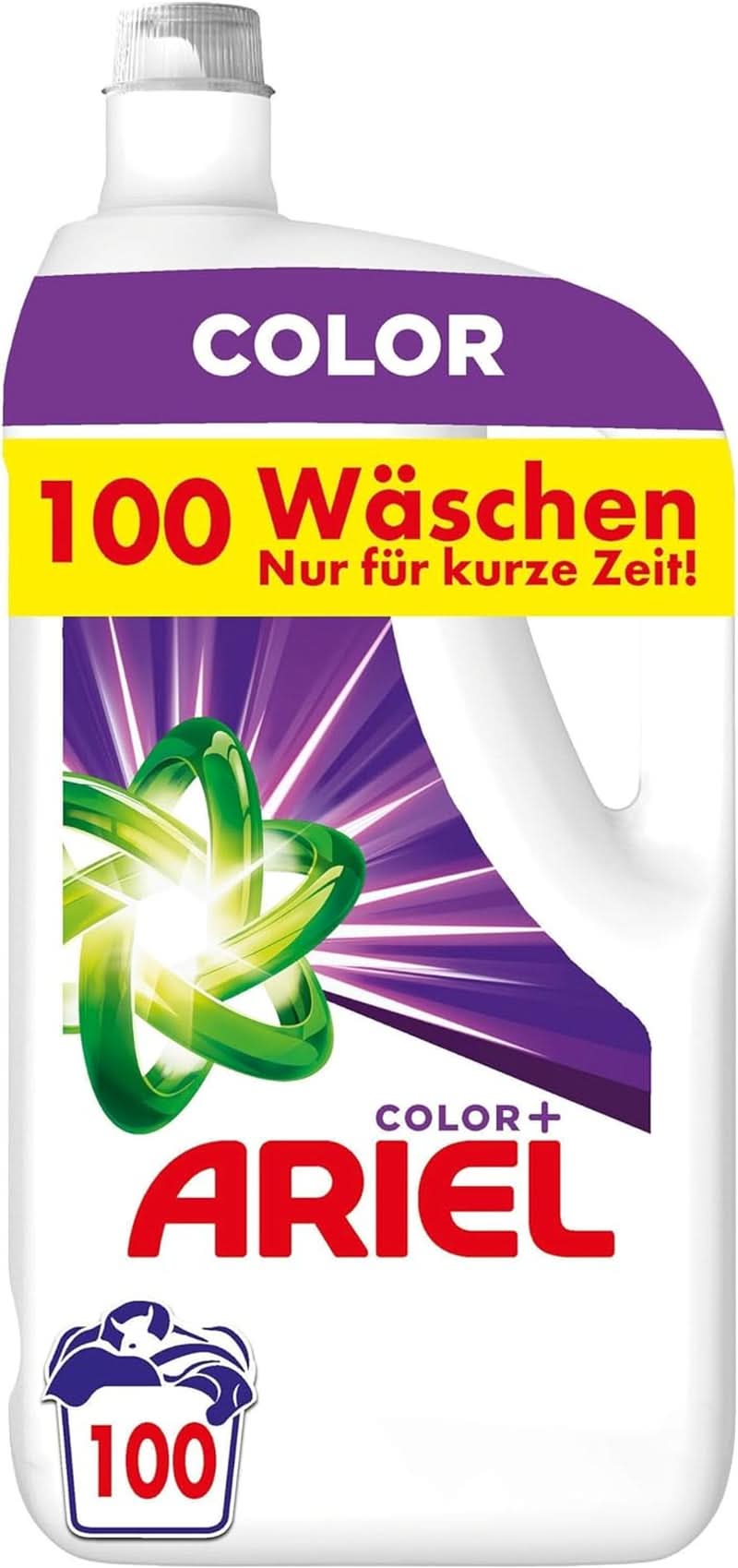 Ariel Flüssigwaschmittel, 100 Waschladungen, Colour+ Naty Shop Neues Modell