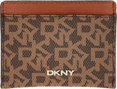DKNY Women's Bryant L Travel Accessory Envelope Card Holder Portofel Femei Naty Shop Mocha/Caramel O mărime se potrivește tuturor