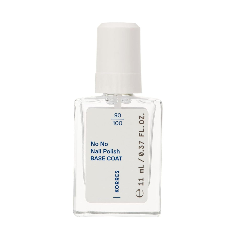 Bază de ojă KORRES No No - bază vegană 10% fără eliberare, pentru o culoare de lungă durată, rezistentă la ciobire, 11 ml - unghii îngrijite natural, fără substanțe nocive
