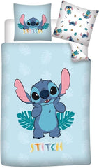 Lenjerie de pat Stitch Colors Pentru pat single, bumbac si poliester Lenjerie de pat - copii Naty Shop Default Title
