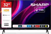 SHARP 32HE2345E – Televizor TiVo, 32" HD, fără ramă, 60 Hz, HDR10, sunet 2x8 W, 3x HDMI, 2x USB, culoare: negru