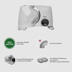 Ritter Nova 1 Duo plus Multifunktions-Elektroschneider Rasnite und Allesschneider Naty Shop