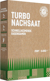 Gardengloss Rasensamen Schnellkeimend Herbst 0,5Kg - Made in Germany - 25M2 Fläche Rasen - Grassamen Turbo Nachsaat Und Neuanlage - Rasennachsaat