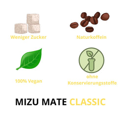 Mizu Mate Classic Ceai Yerba Mate | | Băutură carbonatată braziliană cu ceai mate | Energie naturală | Cutie de 330 ml