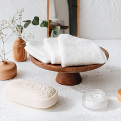 Set mit 25 Bambus-Babywaschlappen Mutter und Kind Naty Shop