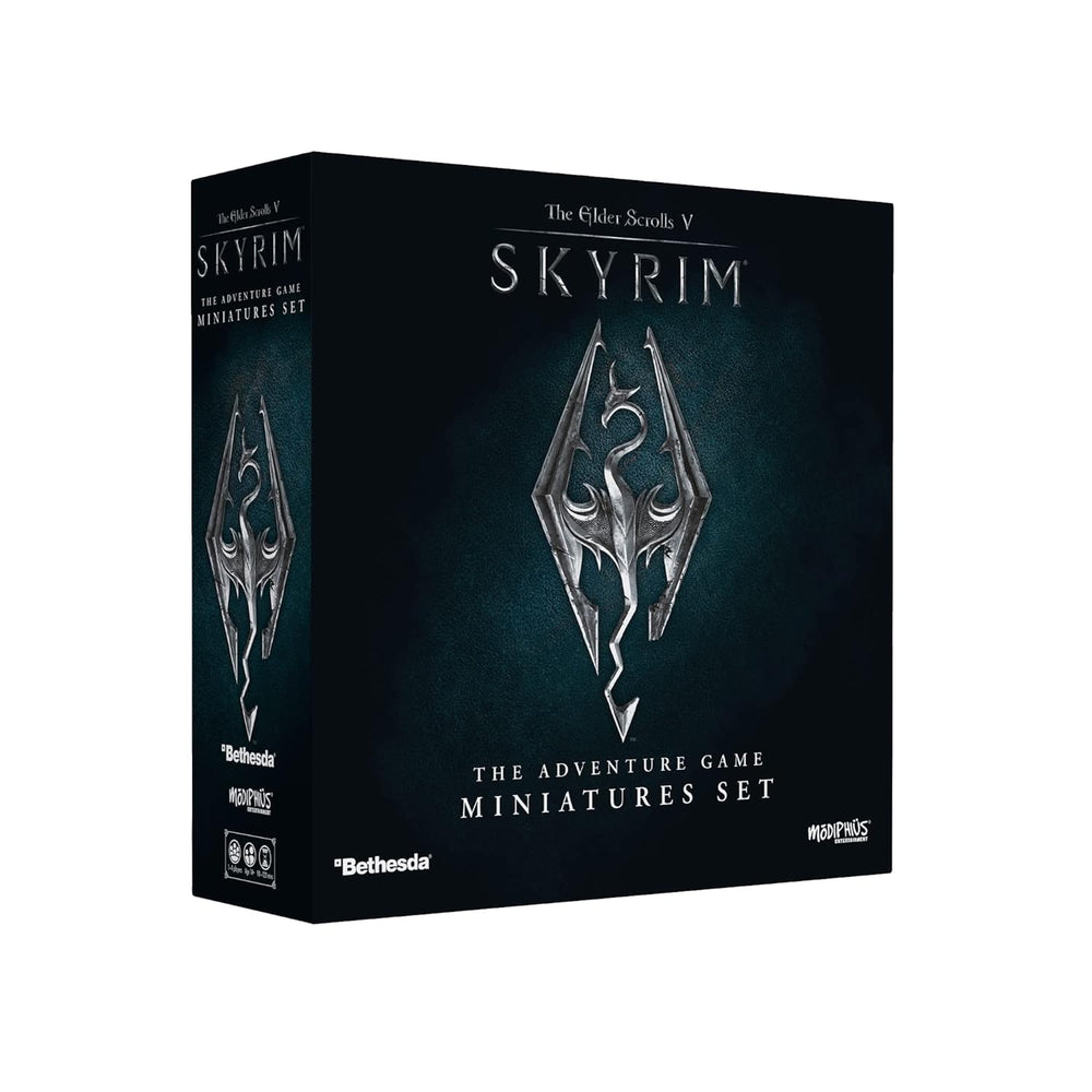 Modiphius The Elder Scrolls: Skyrim – Joc de societate Adventure – Set de miniaturi upgrade | Joc de societate | Vârste 14+ | 1-4 jucători | Timp de joc 60-120 minute, Gri, Roșu