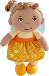 HABA Înger Păzitor Holly – Păpușă din material textil pufoasă (15 cm), cadou perfect de bun venit pentru bebeluși și copii mici – Lavabilă la 30 °C – 2011871001