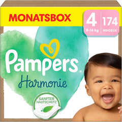 Pampers Scutece pentru copii mărimea 4 (9-14 kg) Harmony, 174 buc Mama si Copilul Naty Shop