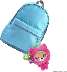 Polly Pocket Puppen- und Haustier-Spielset, Plüschbär-Schatulle, Schlüsselanhänger und Plüschtier, Obst-Zubehörteile und Anhänger, JKC79