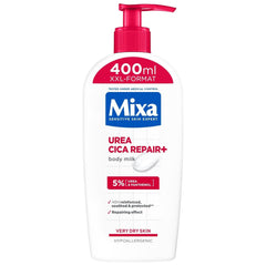 Mixa Urea Cica Body Lotion XXL, Mit Urea und regenerierendem Panthenol, Beruhigende und schützende Körpermilch, Für trockene Haut, 400 ml Dusche und Bad Naty Shop