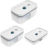 Zwilling Fresh & Save set de cutii de prânz cu vid / depozitare în frigider, 3 buc, plastic, semi-transparent, La Mer Cutii depozitare alimente Naty Shop Titlu implicit