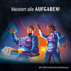 Kosmos 683771 Noobs – Im Weltraum, gemeinsam Weltraummissionen meistern, lustiges kommunikatives Kartenspiel, 3–5 Spieler, ab 10 Jahren, Gesellschaftsspiel, Reisespiel, Souvenir, kleines Geschenk