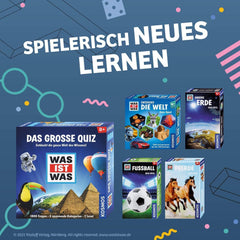 KOSMOS 687748 What's What: Entdecke die Welt, Quizspiel, über 300 Quizfragen, kooperatives Wissensspiel für Kinder & Jugendliche ab 8 Jahren, Ratespaß, Familienspiel