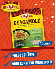 Old El Paso Guacamole Würzmischung – Fertiger Gewürzmix für einen Avocado-Dip – 1 x 20 g