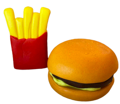 Set mit 2 essbaren Dekorationen, Hamburger
