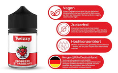 Twizzy Konzentriertes Erdbeeraroma, 60 ml Aromen Naty Shop