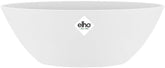 elho Brussels Oval 36 - Ghiveci de flori de interior - Ø 36,0 x Î 13,1 cm - Alb/Alb
