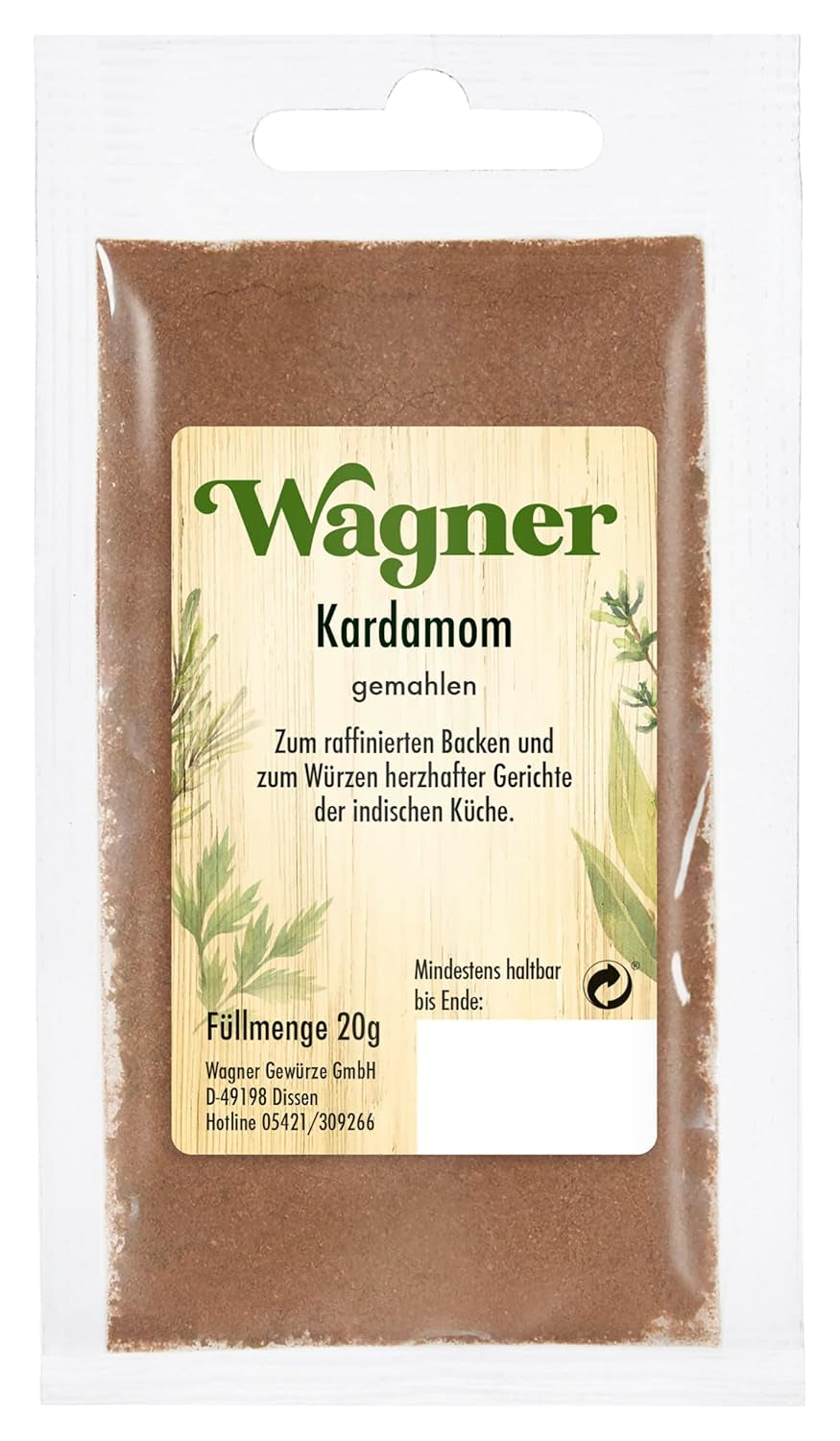 Kardamom (Cardamom) gemahlen (1 x 20 g)