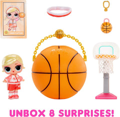 L.O.L. Surprise! All-Star Sports Vault Collection Tots - Inkl. 1 Puppe, Blindverpackung, 12 Puppen zum Sammeln, 8 Zubehörteile zum Auspacken, Ideal für Kinder ab 4 Jahren, Rosa