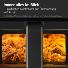 COSORI Hot Air Fryer Airfryer, 12-In-1 Air Fryer XXL 6.2L, Hot Air Fryer cu fereastră de vizualizare și memento de agitare, 80 de rețete Electrocasnice Naty Shop
