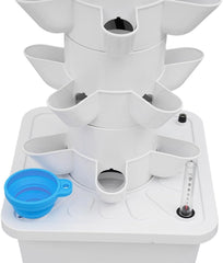 Turn hidroponic cu 30 de capsule, sistem de creștere hidroponică pentru grădină, kit de creștere aeroponică cu rezervor de apă de 10 litri și pompă de hidratare, kit de creștere aeroponică verticală pentru ierburi, fructe, legume