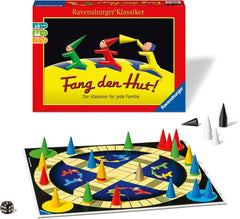 Ravensburger 26736 – Catch the Hat – Muschelspiel für 2–6 Spieler, Familienspiel ab 6 Jahren, Ravensburger Klassiker