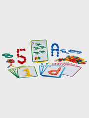 Plus-Plus 9603909 Geniales Konstruktionsspielzeug, Learn to Build, ABC & 123, Kreativ-Bausteine, 600 Teile