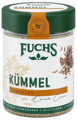 Fuchs Gewürze - Kümmel gemahlen - klassiches Gewürz für deftige Gerichte wie Chili con Carne - natürliche Zutaten - 55 g in wiederverwendbarer, recyclebarer Dose