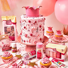 FunCakes Roll Fondant Hot Pink: Ușor de folosit, neted, flexibil, moale și pliabil, perfect pentru decorarea prăjiturilor. Fără gluten. 1 kg Pasta de zahar Naty Shop