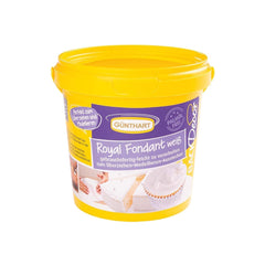 Günthart BackDecor 800 g fondant alb Masă decorativă albă pentru acoperire, glazurare prăjituri sau modelare, fără ulei de palmier, gata de utilizare și ușor de lucrat Pasta de zahar Naty Shop Default Title