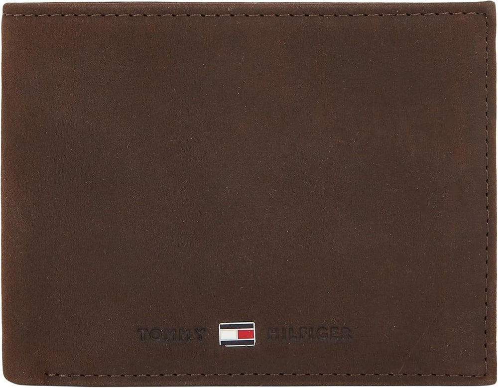 Portofel pentru bărbați Tommy Hilfiger Johnson cu buzunar pentru monede Portofel Barbati Naty Shop Maro