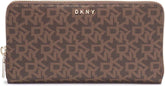 Portofel tri-fold Arou Bryant-New Zip DKNY pentru femei Portofel Femei Naty Shop Mocha/Caramel S