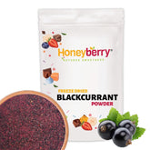 Pulbere de coacăze negre liofilizate 100g - Pulbere de fructe liofilizate - Pulbere de coacăze negre pentru smoothie-uri și coacere - Pulbere naturală de coacăze negre fără aditivi Produse deshidratate Naty Shop 100G