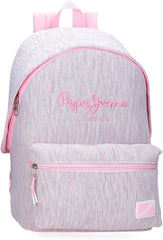 Rucsac școlar Pepe Jeans Miri, roz, 31 x 44 x 17.5 cm, poliester, 22.79 l, roz, rucsac școlar Rucsacuri si ghiozdane premium Naty Shop Rucksack