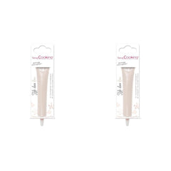 ScrapCooking - colorant alimentar, diverse culori, la tub pentru scriere, 25 grame Pasta de zahar Naty Shop Alb 25G (pachet de 2)