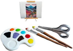 Set 5 decoratiuni comestibile din zahar, Pictorul Fericit Decoratiuni din Pasta de Zahar Nati Shop
