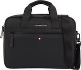Tommy Hilfiger ESSENTIAL PU COMPUTER BAG geantă laptop pentru bărbați, Black, OS Bagaje și echipament de călătorie Naty Shop Titlu implicit