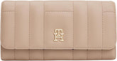 Tommy Hilfiger Women's Feminine Flap Large Wallet, Bej (Coastal Taupe), Marime unu Portofel Femei Naty Shop Titlu implicit