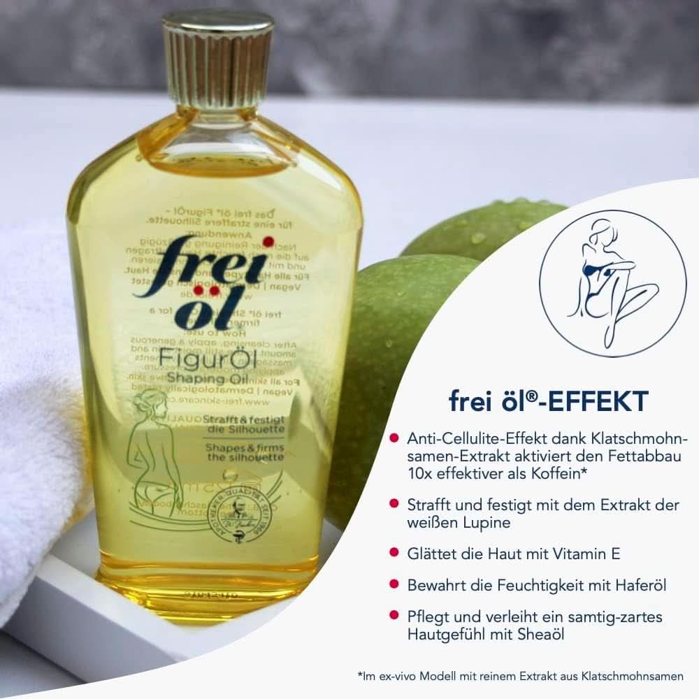 Frei Öl Körperöl mit Anti-Cellulite-Effekt, 125 ml Dusche und Bad Naty Shop