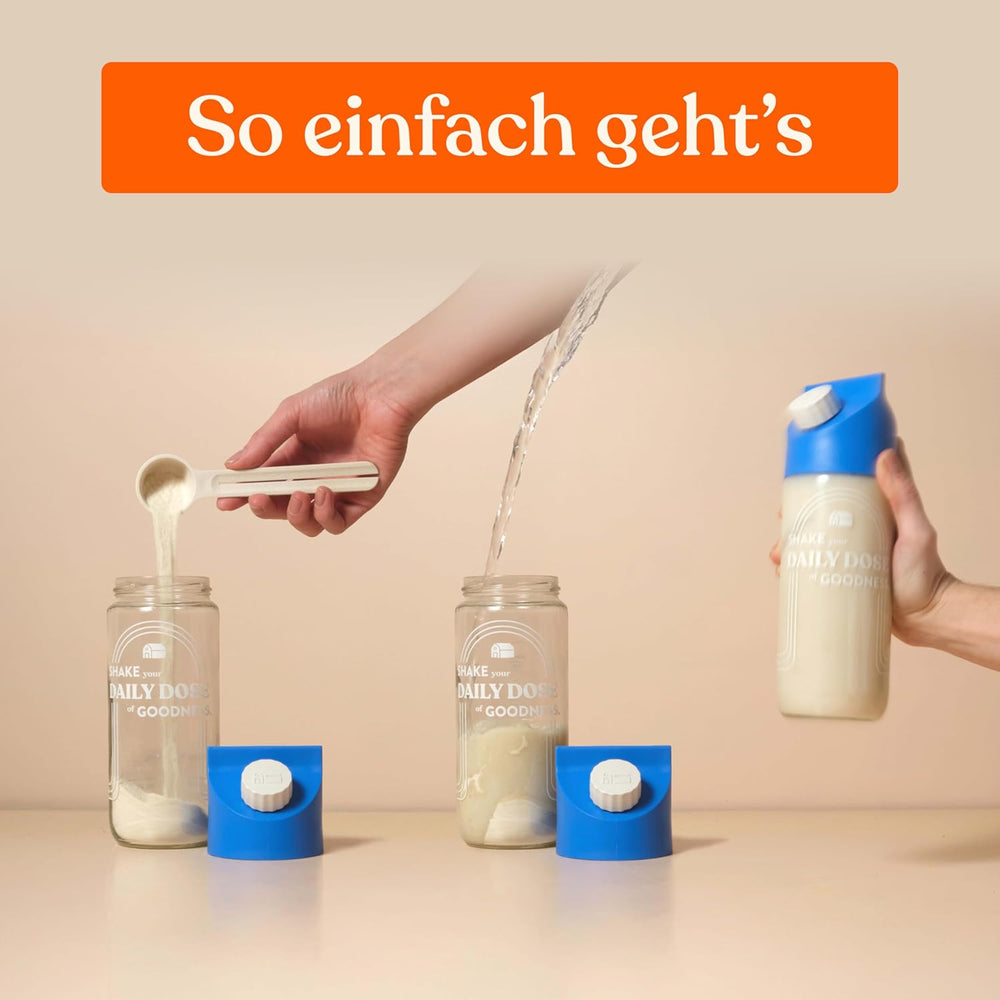 Blue Farm Barista Oat Base für bis zu zu 8L zum selbermischen – Bio Haferdrink Barista Edition – Milchalternative ohne Zusatzstoffe und Zuckerzusatz – Vegan und Glutenfrei – 90% weniger Verpackungsmüll