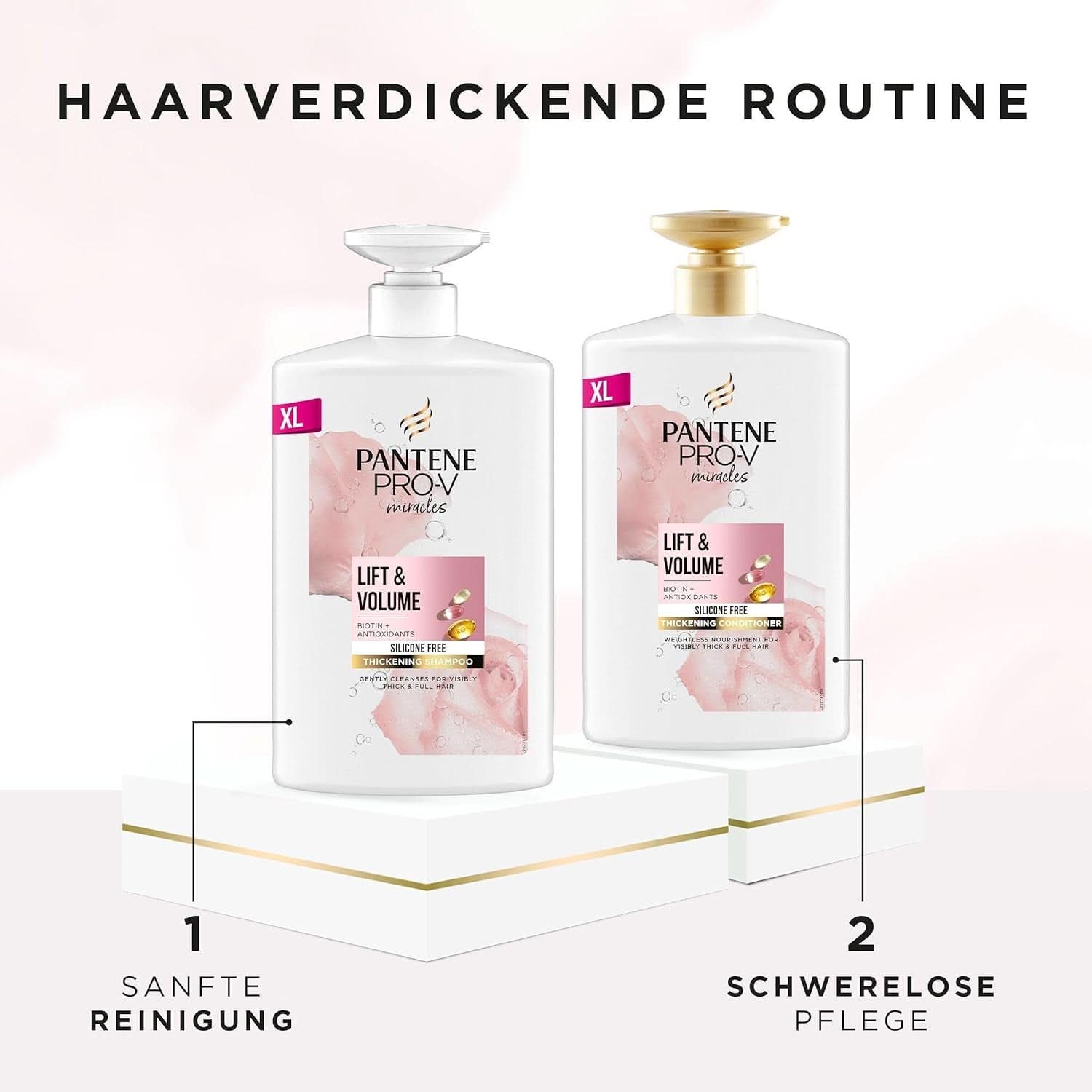 Pantene Pro-V Miracles Lift'N'Volume, XXL, 1 Liter Naty Shop Dusche & Bad