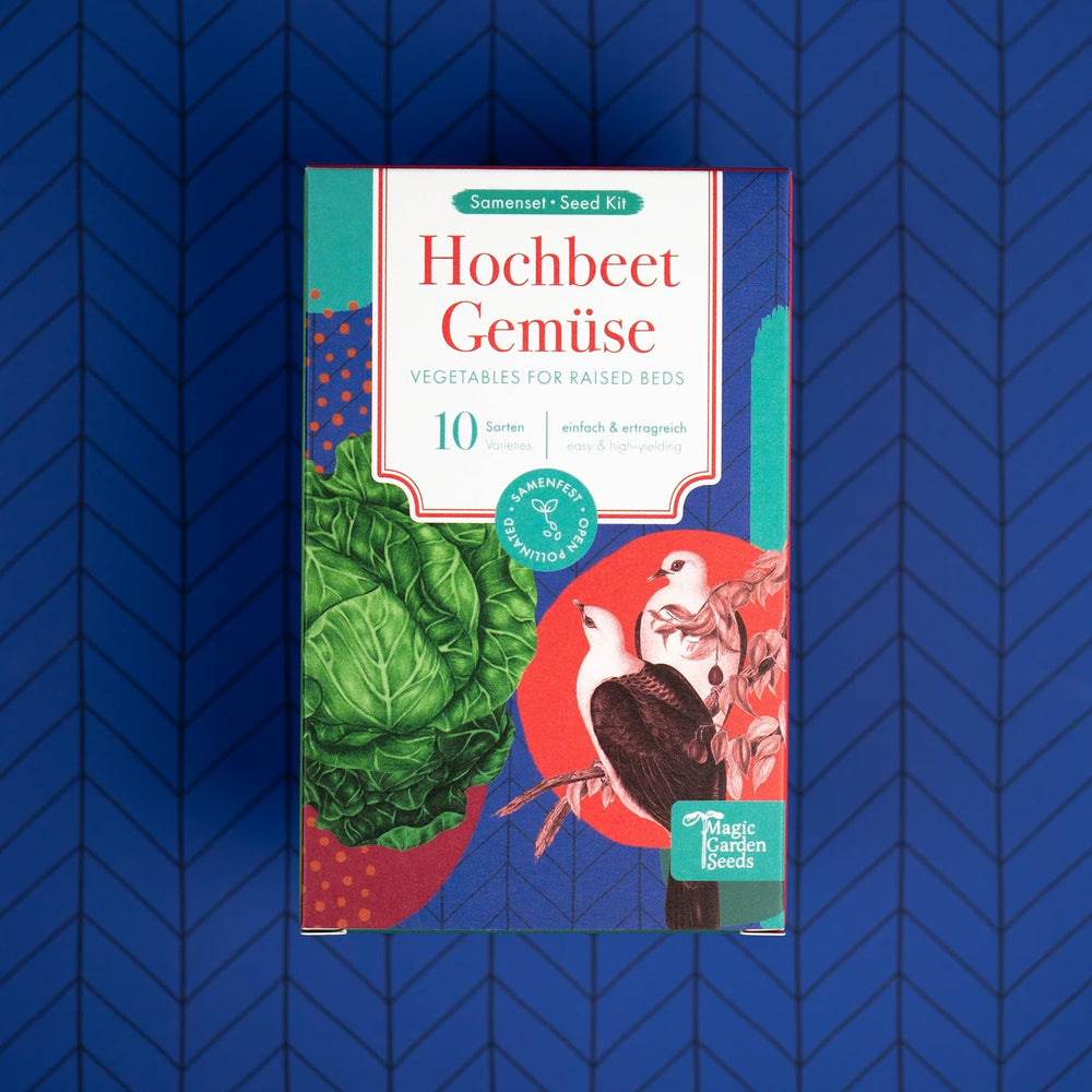 Hochbeet-Gemüse - 10 Samenfeste Gemüsesorten - Einfach & Ertragreich - Einsteiger-Saatgutset Als Kleines Geschenk Oder Für Den Eigenbedarf