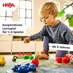 HABA First Orchard – Meine ersten Spiele: Brett- und Familienspiel rund um Farben und Formen, klassisches Holzspielzeug für Kleinkinder ab 2 Jahren – 1004655001