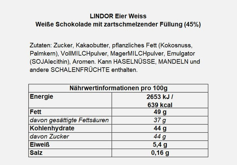 Ouă LINDOR cu ciocolată Lindt | 4 cutii a câte 450 g fiecare | Ouă LINDOR cu umplutură care se topește în gură, din ciocolată cu lapte, albă, neagră și cu alune | Ciocolată de Paște | Cadou de ciocolată | Ouă de Paște | Ouă de ciocolată