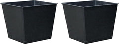 Ghiveci universal Dehner, plastic, negru, 30 x 26 x 26 cm