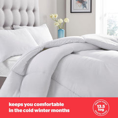 Silentnight Bounceback-Bettdecke, 13,5 Tog, Kingsize, Baumwollmischgewebe, weiß, Kingsize Bettdecken und Steppdecken Naty Shop