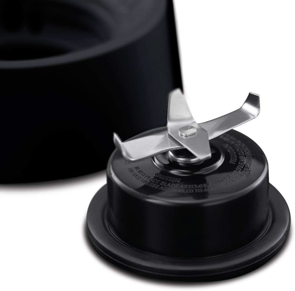 Russell Hobbs Standmixer [1,5L Glasbehälter] Matt Schwarz (Starker 0.9PS Motor, Impuls-/Ice-Crush-Funktion, Edelstahlmesser, Bpa-Frei Mixer, Elektrischer Zerkleinerer, Smoothie-Maker) 24722-56 Bucatarie Naty Shop