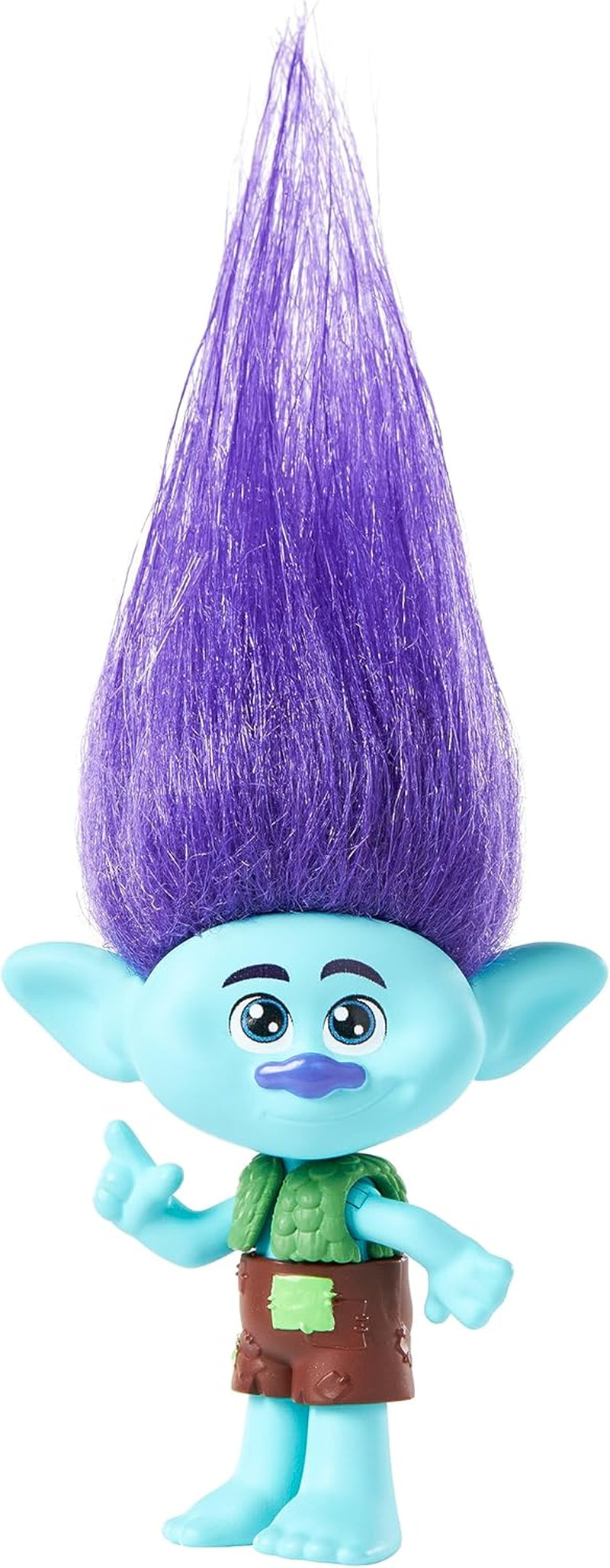 Mattel DREAMWORKS TROLLS Together Strong – Queen Poppy, Viva, Branch, Guy Diamond mit Tiny Diamond mit Plüschhaar und 5 Gelenken, ab 3 Jahren, HNF07 Dolls Naty Shop Branch